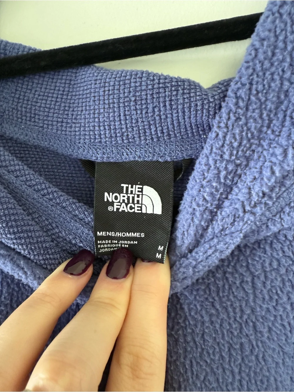 The North Face Men’s Medium Purple & Green Colorblock Fleece Pullover